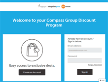 Tablet Screenshot of compassgroup.perkspot.com