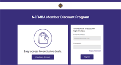 Desktop Screenshot of njfmba.perkspot.com