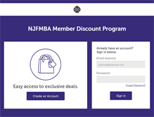 Tablet Screenshot of njfmba.perkspot.com