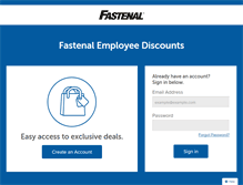 Tablet Screenshot of fastenal.perkspot.com