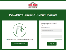 Tablet Screenshot of papalink.perkspot.com