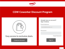 Tablet Screenshot of cdw.perkspot.com