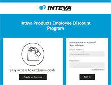 Tablet Screenshot of inteva.perkspot.com