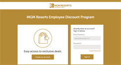 Desktop Screenshot of mgmresorts.perkspot.com