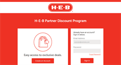 Desktop Screenshot of heb.perkspot.com
