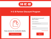 Tablet Screenshot of heb.perkspot.com