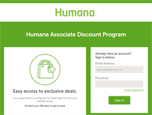 Tablet Screenshot of humana.perkspot.com