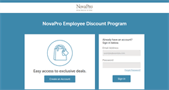 Desktop Screenshot of novapro.perkspot.com