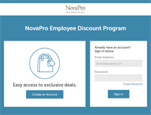 Tablet Screenshot of novapro.perkspot.com